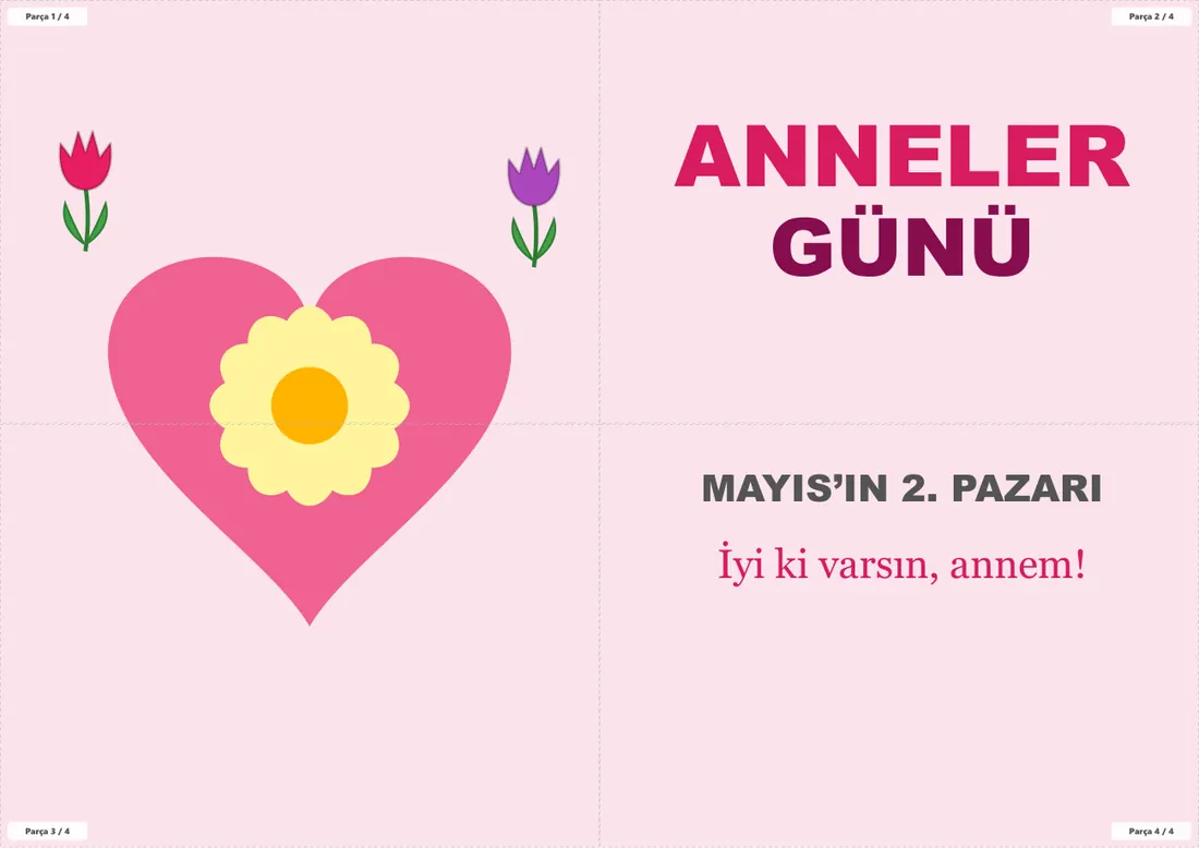 Anneler Günü Pano ve Etkinlik Paketi birleşik görünüm