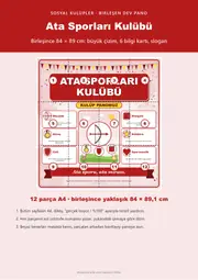 Ata Sporları Kulübü Dev Panosu (12 parça · 84 × 89 cm) — 1. sayfa