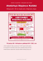 Atatürkçü Düşünce Kulübü Dev Panosu (12 parça · 84 × 89 cm) — 1. sayfa