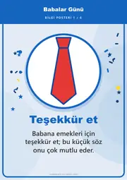 Babalar Günü Pano Şeridi ve 6 Bilgi Posteri (8 parça · 84 × 59 cm) — 10. sayfa