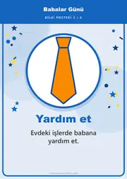 Babalar Günü Pano Şeridi ve 6 Bilgi Posteri (8 parça · 84 × 59 cm) — 12. sayfa