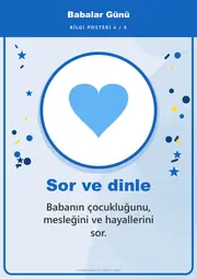 Babalar Günü Pano Şeridi ve 6 Bilgi Posteri (8 parça · 84 × 59 cm) — 13. sayfa