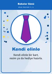 Babalar Günü Pano Şeridi ve 6 Bilgi Posteri (8 parça · 84 × 59 cm) — 14. sayfa