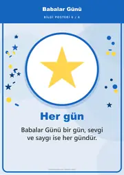 Babalar Günü Pano Şeridi ve 6 Bilgi Posteri (8 parça · 84 × 59 cm) — 15. sayfa