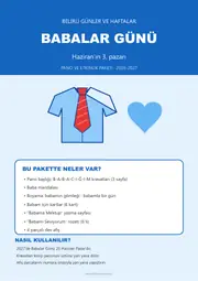 Babalar Günü Pano ve Etkinlik Paketi — 1. sayfa