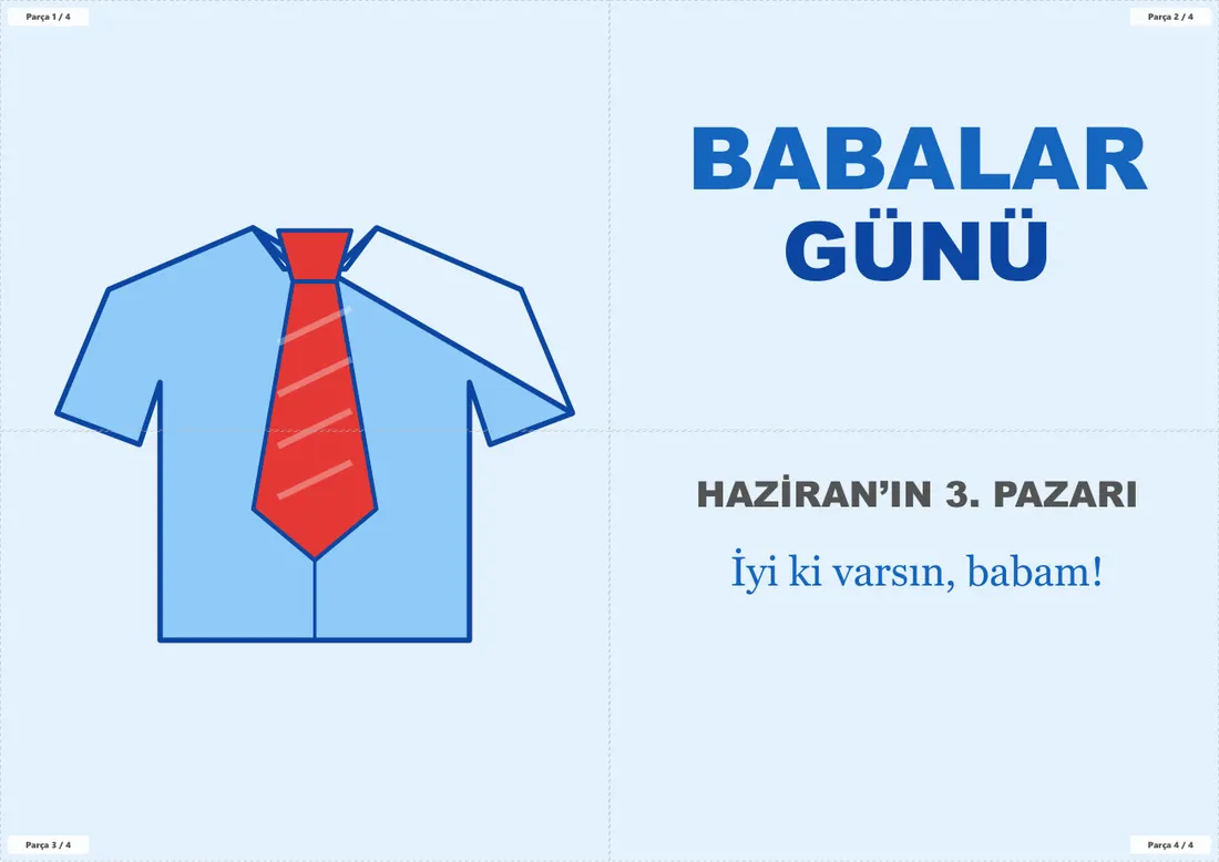 Babalar Günü Pano ve Etkinlik Paketi birleşik görünüm