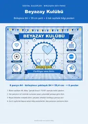 Beyazay Kulübü Pano Şeridi ve 6 Bilgi Posteri (8 parça · 84 × 59 cm) — 1. sayfa