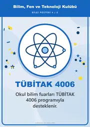 Bilim, Fen ve Teknoloji Kulübü Pano Şeridi ve 6 Bilgi Posteri (8 parça · 84 × 59 cm) — 13. sayfa