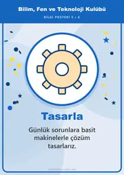 Bilim, Fen ve Teknoloji Kulübü Pano Şeridi ve 6 Bilgi Posteri (8 parça · 84 × 59 cm) — 14. sayfa