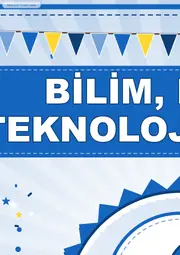 Bilim, Fen ve Teknoloji Kulübü Pano Şeridi ve 6 Bilgi Posteri (8 parça · 84 × 59 cm) — 3. sayfa