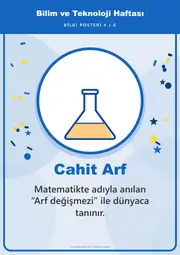 Bilim ve Teknoloji Haftası Pano Şeridi ve 6 Bilgi Posteri (8 parça · 84 × 59 cm) — 13. sayfa