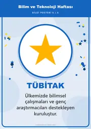 Bilim ve Teknoloji Haftası Pano Şeridi ve 6 Bilgi Posteri (8 parça · 84 × 59 cm) — 15. sayfa