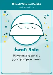 Bilinçli Tüketici Kulübü Pano Şeridi ve 6 Bilgi Posteri (8 parça · 84 × 59 cm) — 12. sayfa