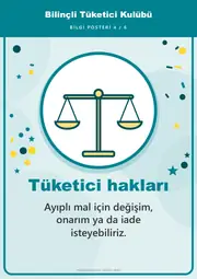 Bilinçli Tüketici Kulübü Pano Şeridi ve 6 Bilgi Posteri (8 parça · 84 × 59 cm) — 13. sayfa