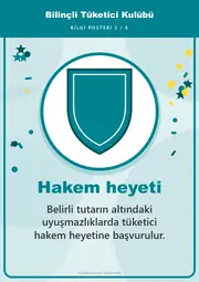 Bilinçli Tüketici Kulübü Pano Şeridi ve 6 Bilgi Posteri (8 parça · 84 × 59 cm) — 14. sayfa
