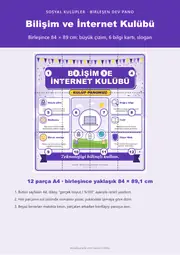 Bilişim ve İnternet Kulübü Dev Panosu (12 parça · 84 × 89 cm) — 1. sayfa