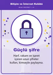 Bilişim ve İnternet Kulübü Pano Şeridi ve 6 Bilgi Posteri (8 parça · 84 × 59 cm) — 10. sayfa