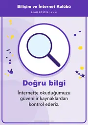 Bilişim ve İnternet Kulübü Pano Şeridi ve 6 Bilgi Posteri (8 parça · 84 × 59 cm) — 13. sayfa