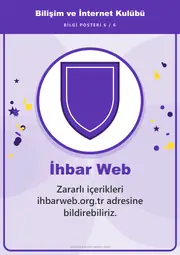 Bilişim ve İnternet Kulübü Pano Şeridi ve 6 Bilgi Posteri (8 parça · 84 × 59 cm) — 15. sayfa