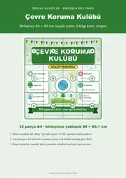 Çevre Koruma Kulübü Dev Panosu (12 parça · 84 × 89 cm) — 1. sayfa