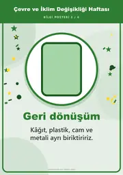 Çevre ve İklim Değişikliği Haftası Pano Şeridi ve 6 Bilgi Posteri (8 parça · 84 × 59 cm) — 12. sayfa