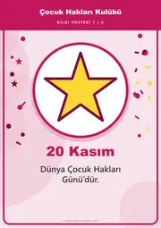 Çocuk Hakları Kulübü Pano Şeridi ve 6 Bilgi Posteri (8 parça · 84 × 59 cm) — 10. sayfa