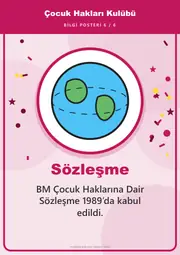 Çocuk Hakları Kulübü Pano Şeridi ve 6 Bilgi Posteri (8 parça · 84 × 59 cm) — 15. sayfa