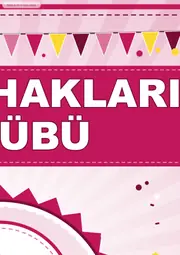 Çocuk Hakları Kulübü Pano Şeridi ve 6 Bilgi Posteri (8 parça · 84 × 59 cm) — 4. sayfa