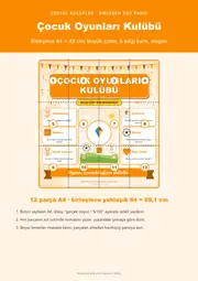 Çocuk Oyunları Kulübü Dev Panosu (12 parça · 84 × 89 cm) — 1. sayfa