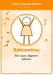 Çocuk Oyunları Kulübü Pano Şeridi ve 6 Bilgi Posteri (8 parça · 84 × 59 cm) — 10. sayfa