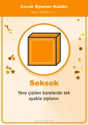Çocuk Oyunları Kulübü Pano Şeridi ve 6 Bilgi Posteri (8 parça · 84 × 59 cm) — 11. sayfa