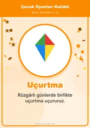 Çocuk Oyunları Kulübü Pano Şeridi ve 6 Bilgi Posteri (8 parça · 84 × 59 cm) — 13. sayfa