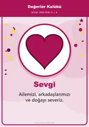 Değerler Kulübü Pano Şeridi ve 6 Bilgi Posteri (8 parça · 84 × 59 cm) — 11. sayfa