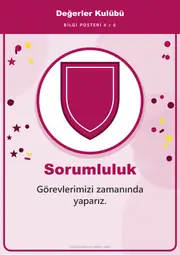 Değerler Kulübü Pano Şeridi ve 6 Bilgi Posteri (8 parça · 84 × 59 cm) — 13. sayfa