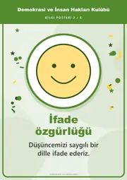 Demokrasi ve İnsan Hakları Kulübü Pano Şeridi ve 6 Bilgi Posteri (8 parça · 84 × 59 cm) — 11. sayfa