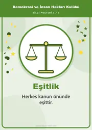 Demokrasi ve İnsan Hakları Kulübü Pano Şeridi ve 6 Bilgi Posteri (8 parça · 84 × 59 cm) — 12. sayfa