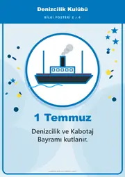 Denizcilik Kulübü Pano Şeridi ve 6 Bilgi Posteri (8 parça · 84 × 59 cm) — 11. sayfa