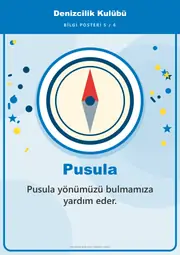 Denizcilik Kulübü Pano Şeridi ve 6 Bilgi Posteri (8 parça · 84 × 59 cm) — 14. sayfa