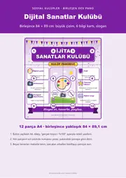 Dijital Sanatlar Kulübü Dev Panosu (12 parça · 84 × 89 cm) — 1. sayfa