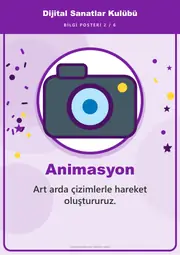 Dijital Sanatlar Kulübü Pano Şeridi ve 6 Bilgi Posteri (8 parça · 84 × 59 cm) — 11. sayfa