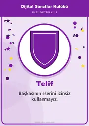 Dijital Sanatlar Kulübü Pano Şeridi ve 6 Bilgi Posteri (8 parça · 84 × 59 cm) — 13. sayfa