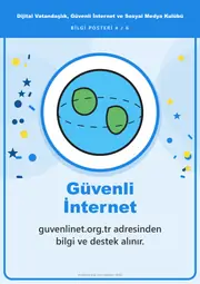 Dijital Vatandaşlık, Güvenli İnternet ve Sosyal Medya Kulübü Pano Şeridi ve 6 Bilgi Posteri (8 parça · 84 × 59 cm) — 13. sayfa