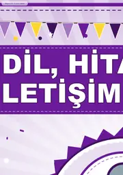 Dil, Hitabet ve İletişim Kulübü Pano Şeridi ve 6 Bilgi Posteri (8 parça · 84 × 59 cm) — 3. sayfa