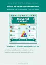 Disleksi Haftası ve Dünya Disleksi Günü Dev Panosu (12 parça · 84 × 89 cm) — 1. sayfa