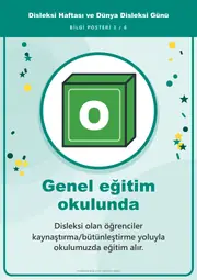 Disleksi Haftası ve Dünya Disleksi Günü Pano Şeridi ve 6 Bilgi Posteri (8 parça · 84 × 59 cm) — 12. sayfa