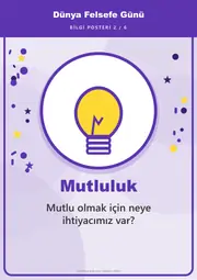 Dünya Felsefe Günü Pano Şeridi ve 6 Bilgi Posteri (8 parça · 84 × 59 cm) — 11. sayfa