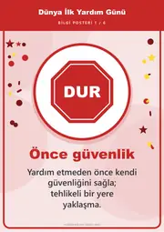 Dünya İlk Yardım Günü Pano Şeridi ve 6 Bilgi Posteri (8 parça · 84 × 59 cm) — 10. sayfa