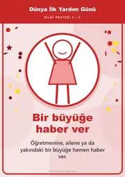 Dünya İlk Yardım Günü Pano Şeridi ve 6 Bilgi Posteri (8 parça · 84 × 59 cm) — 12. sayfa