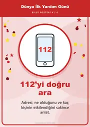 Dünya İlk Yardım Günü Pano Şeridi ve 6 Bilgi Posteri (8 parça · 84 × 59 cm) — 13. sayfa