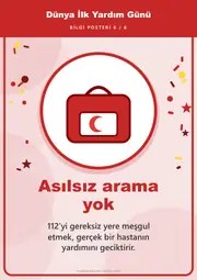 Dünya İlk Yardım Günü Pano Şeridi ve 6 Bilgi Posteri (8 parça · 84 × 59 cm) — 15. sayfa